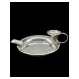 RARE STERLING SILVER CHAMBER STICK & ASHTRAY