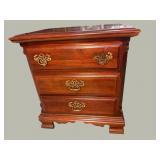 SUMTER CABINET CO. CHERRY 3 DRAWER NIGHTSTAND