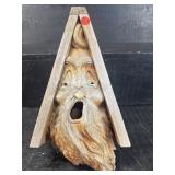 NAUTICAL WOODEN BIRDHOUSE WITH FACE