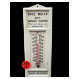 WELSH FARMS METAL WALL THERMOMETER