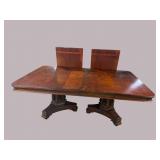 INLAID CHERRY CONTEMPORARY BANQUET TABLE
