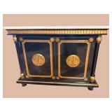 BLACK LAQUER GOLD DECORATED SERVER