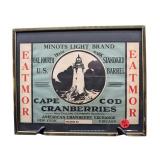 CAPE COD CRANBERRIES ADVERTISING IN FRAME