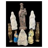 8 PC LOT OF RELIGIOUS FIGURES