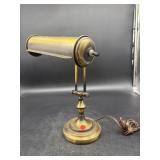 VINTAGE BRASS BANKERS LAMP