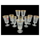 SET OF 10 GOLD TRIM STEMS