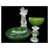 4 PIECE MISC. GLASS LOT