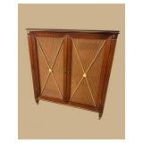 MAHOGANY REGENCY STYLE 2 DOOR CABINET