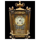 ANTIQUE SETH THOMAS CRYSTAL REGULATOR CLOCK