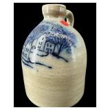 BEAUMONT POTTERY YORK, MAINE 1987 BLUE MARK