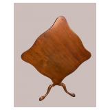 ANTIQUE WALNUT TILT TOP GAME TABLE