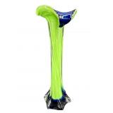 TALL HAND BLOWN CASED ART GLASS JACK IN THE