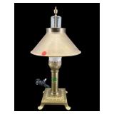 BRASS STUDENT LAMP WITH FLUTE