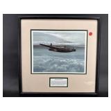 BRIAN KNIGHT WWII AIRPLANE PRINT IN FRAME