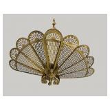 BRASS FAN FIRE SCREEN