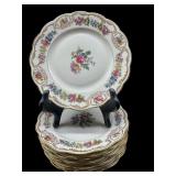 LOT OF 10 ROYAL BAYREUTH BREAD AND BUTTER PLATES