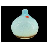 BEACH THEME ART GLASS MURANO STYLE VASE