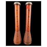 PR ANTIQUE BEEHIVE INDUSTRIAL TEXTILE SPOOLS
