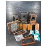 ANTIQUE SLIDE CAMERA PARTS LOT