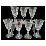 LOT OF 7 WATERFORD CRYSTAL KYLEMORE WINE GLASS