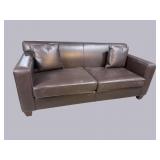 LEATHER 2 CUSHION SOFA