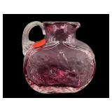PILGRIM ART GLASS TEXTURED SMALL PITCHER