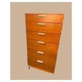 CHERRY MODERN DESIGN 6 DRAWER CHEST
