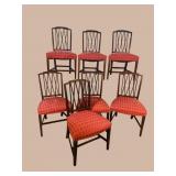 8 ANTIQUE HEPPLEWHITE MAHOGANY CHAIRS