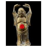 SOLID BRASS STANDING BUDDHA