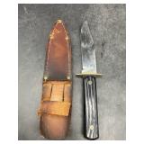 UTICA SPORTSMAN FIXED BLADE KNIFE WITH SHEATH
