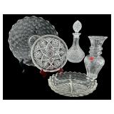 LOT OF MISC GLASS/CRYSTAL