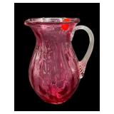 PILGRIM CRANBERRY GLASS PITCHER