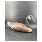 ANTIQUE WOODEN LEAD FILLED GOOSE DECOY