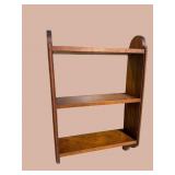 ANTIQUE PINE HANGING SHELF