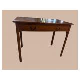 18TH CENT. ELM 1 DRAWER TABLE