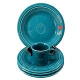 5 PCS OF TEAL FIESTA CHINA