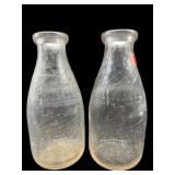 PR OF MEADOW DAIRIES LEAKSVILLE NC MILK BOTTLES