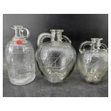 LOT OF 3 WHITE HOUSE VINEGAR APPLE BOTTLES