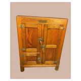 ALASKA PORCELAIN LINED 3 DOOR ICEBOX