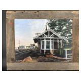 SIGNED STIG VEDERSO 1974 RAILROAD STATION