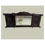 OAK GERMAN CARVED HALL MIRROR