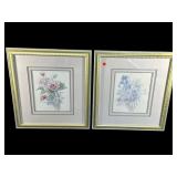 2 BERTRAND FLORAL PRINTS