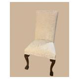 BALL AND CLAW FOOT HIGH BACK CHAIR