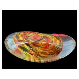 ABSTRACT FREE FORM MULTI COLOR PAPERWEIGHT