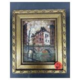 ARTIST SIGNED MCM TEXTURED OIL PAINTING