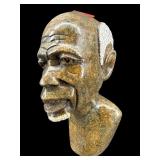 HAND CARVED AFRICAN SHONA STONE BUST