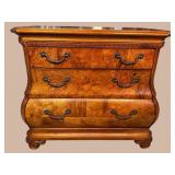 PULASKI ALL BURLED FRONT KETTLE FORMED OAK CHEST