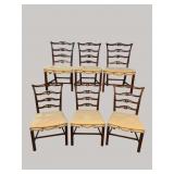6 HIGH QUALITY RIBBON BACK CHIPPENDALE CHAIRS