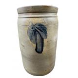 ANTIQUE SALT GLAZE BLUE MARK 1.5 GAL CROCK