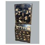 CHINOISERIE APPLIED FIGURE 2 PC SECRETARY